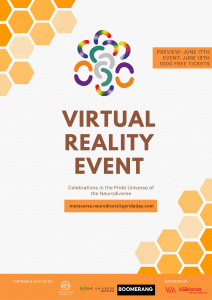 Virtual Reality Event Poster Neurodiversity Pride Day