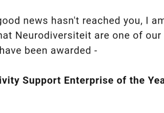 Award for neurodiversity foundation